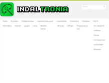 Tablet Screenshot of indaltronia.com